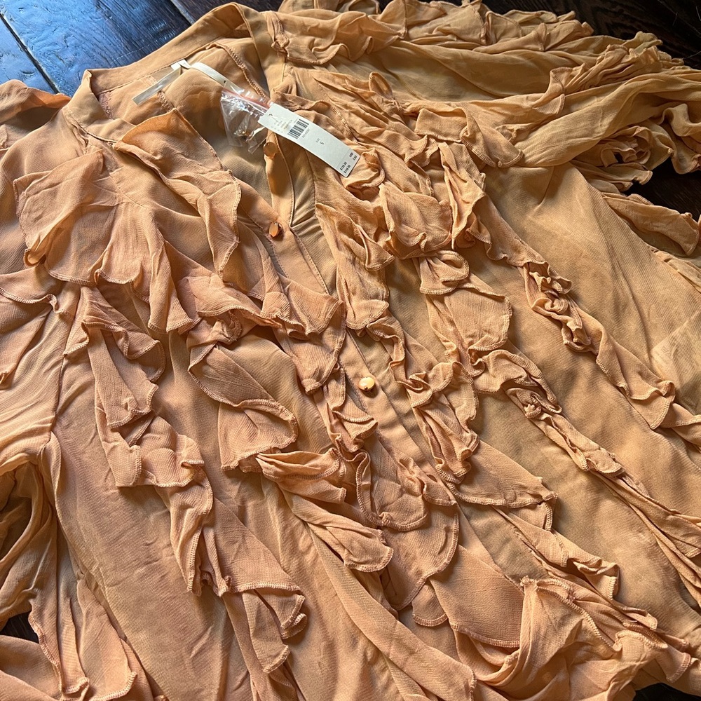 Anthropologie Ruffle blouse